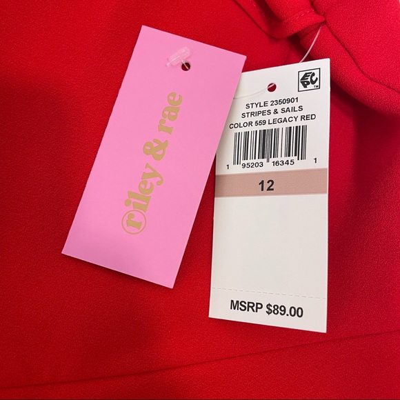 NWT Riley & Rae Little Red Dress (Multiple Sizes) - Picture 4 of 4